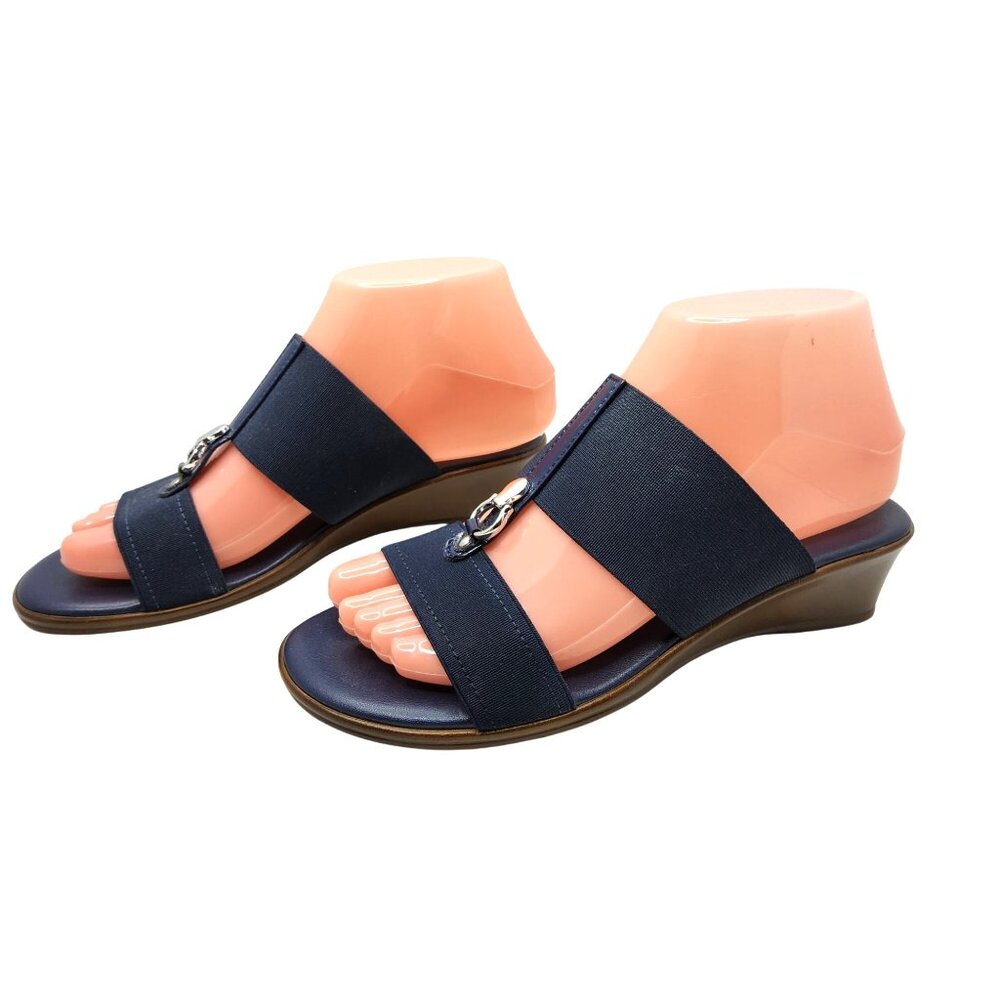 Italian Shoemakers Women's Avery Wedge Blue Sandals